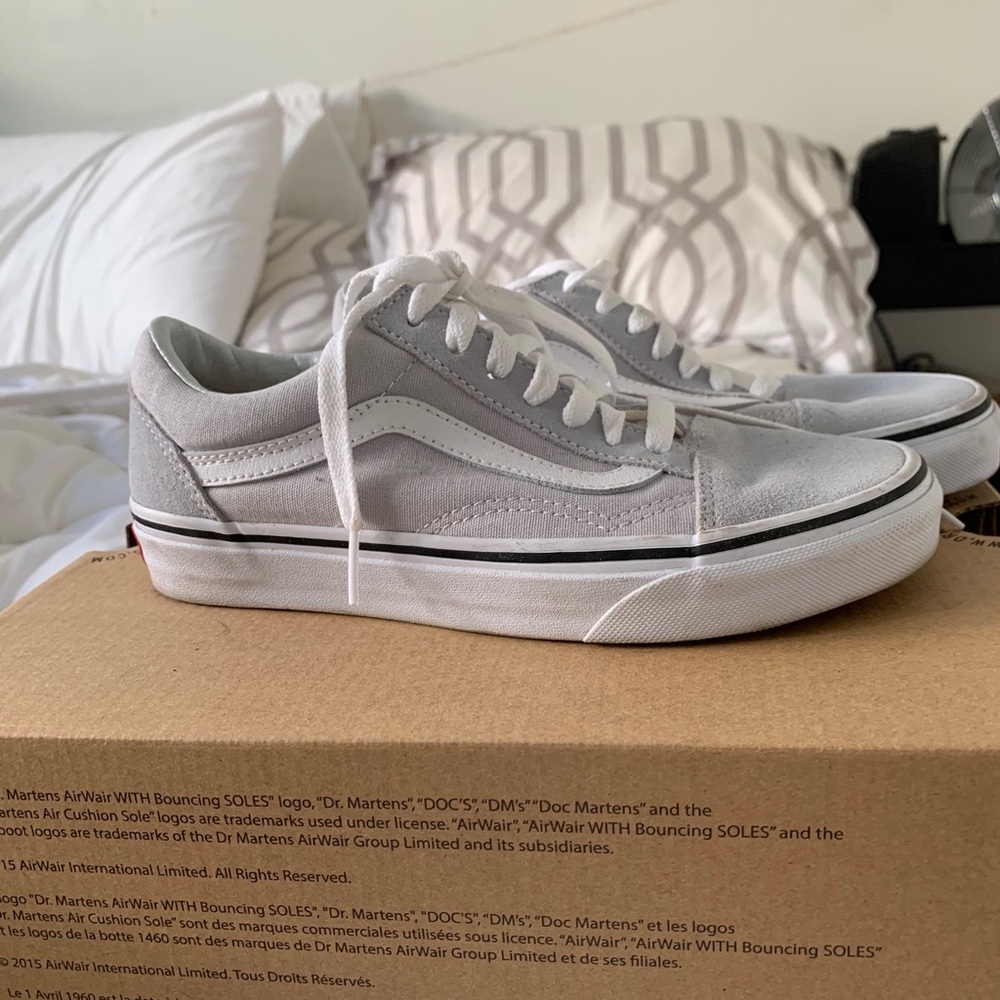Light gray oldskool vans